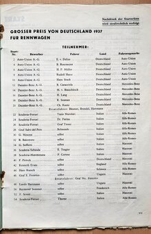 Originální oficiální program GP Německa 1937 Nürburgring - 11