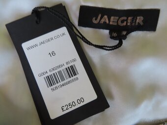 Dlhé hodvábne šaty Jaeger, veľ.XL - 11