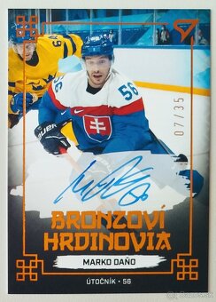 Hokejové kartičky - HS 2022 BRONZOVÍ HRDINOVIA BLACK AUTO/35 - 11