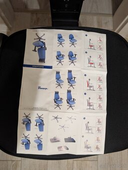 Predám kancelársku stoličku KINNARPS 6000podp.zdravé sedenie - 11