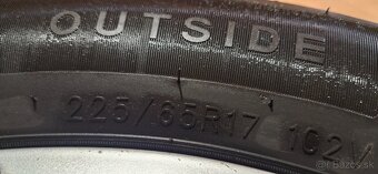 Predám letnú sadu Ford Kuga ,225/65 r17 , 8MM +TPMS - 11