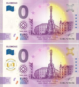 0 € / 0 euro souvenir bankovky - české - 11