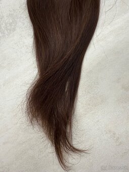 Clip in vlasy - živé, gaštan, 45 cm - 11