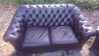 Kožená sedacia súprava 3+2+1-CHESTERFIELD - 11