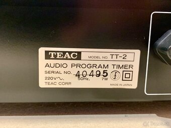 TEAC TT-2 …. Digitálny audio časovač - 11