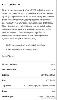 velkost 46 - panske korcule K2 VO2 90 pro M - 11
