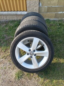 Alu disky 16" 5x 112 + letné pneu Continental - 11