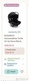 BUGABOO Autosedačka Turtle Air by Nuna Black (0-13 kg) - 11