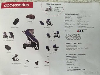 Phil&Teds Vibe súrodenecký kočiar - 11