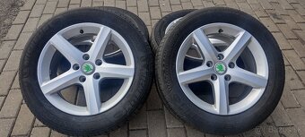 Orig. Alu Disky VW 6,5Jx16H2 5x112 ET33 + Pneu - 11