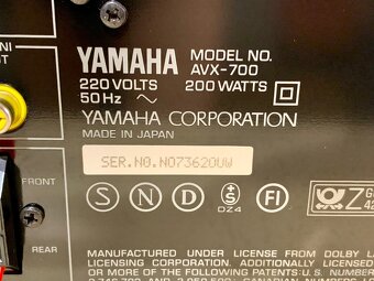 YAMAHA AVX-700 …. Stereo zosilovač - 11