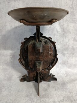 Velmi pěkné jednomiskové figuralné 10kg váhy. - 11