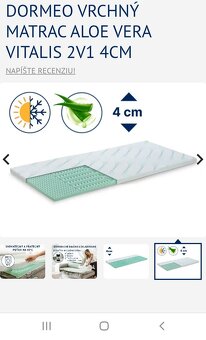 Dormeo vrchný matrac aloe vera vitalis 2v1 - 11