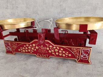 Staré 5kg dvoumiskové váhy EXAKT po renovaci. Puvodni mosazn - 11