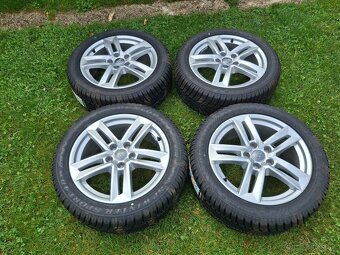 17" ALU orig AUDI 5x112 + zimné 225/50 r17 Dunlop NOVÁ SADA - 11