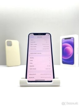 iPhone 12 MINI PURPLE 100% NOVÁ BATÉRIA - 11