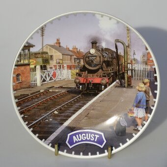 Pre milovníkov VLAKOV - Sada 12 mesiacov - 12 tanierov - 11