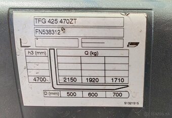 Plynovy VZV Jungheinrich TFG 425 ( váhy, zadná kamera) - 11