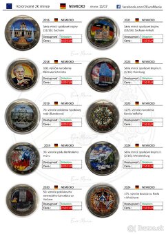 2 euro kolorovane mince - 11