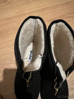 Vlnene kapce vlna nové 39 na nohu 25cm vnútorná dlzka 25.5cm - 11