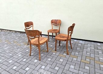 Luxusní prvorepublikové židle THONET - ART Deco - 11
