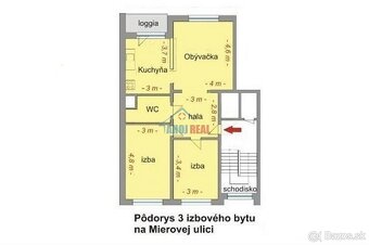 MIEROVÁ, RUŽINOV, 3- IZB zariadený byt-- - 11