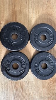 Predám 200kg závažia - kotúče so stojanom a iné veci - 11