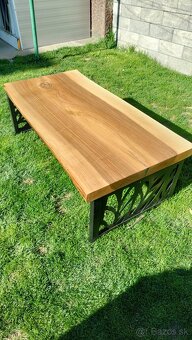 Masívny orechový stôl - 11