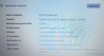 Asus X54L / Intel B800 / 4GB RAM / 120GB SSD / 15.6" - 11