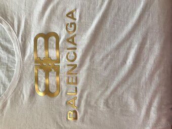 BALENCIAGA gold damske tricko M/L - 11
