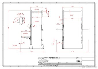 Power rack klietka, zúžený profil - 11