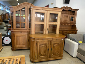 Dubové příborníky a vitriny Belgie a Německo - 11
