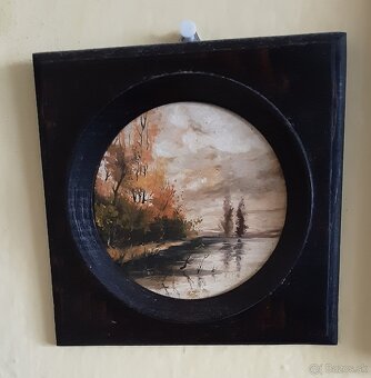 Predaj Olejomaľby kvetov a kópií portrétov v rámoch - 11