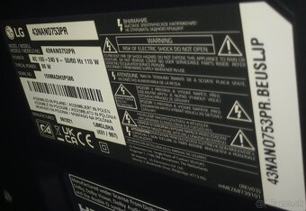 Predám Smart LED 4K UHD TV LG43NANO753 108cm - 11