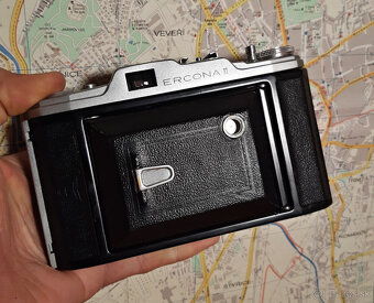 měchový fotoaparát Ercona II, Carl Zeiss Tessar, TOP stav - 11