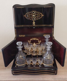 Likérnik Boulle Napoleon III Cave a liqueur - 11