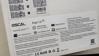 Tablet Oscal Pad 15 4G - výkonný so 16GB RAM, 256GB a perom - 11