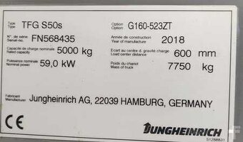Plynovy VZV Jungheinrich TFG S50s ( 5 ton, 591 m/h) - 11
