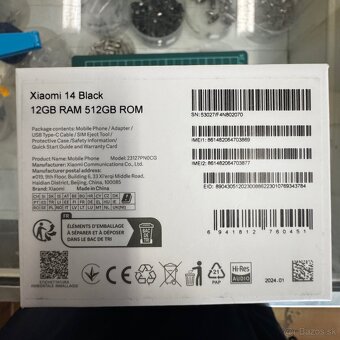 Xiaomi 14 12/512Gb Black + krabica, záruka - 11