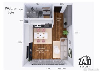 1-IZBOVÝ BYT V PROJEKTE VILA NIZZA, NOVOSTAVBA – TR. TEPLICE - 11