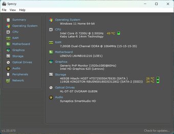 Lenovo V130-15IKB /Core i5-7200U/8GB RAM/FHD/SSD+HDD/Bat ok - 11