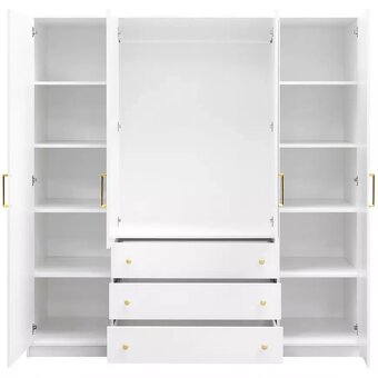 Skriňa Bali D4 Retro biela nová - 11