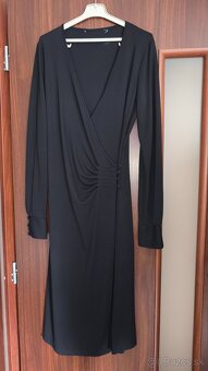 Čierne zavinovacie šaty - 11