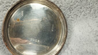 Starožitné pánské stříbrné zdobné kapesní tzv. štýrské hodin - 11
