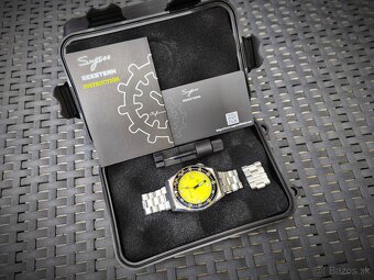 Luxusné pánske diver hodinky - SEESTERN 600T Yellow, Komplet - 11
