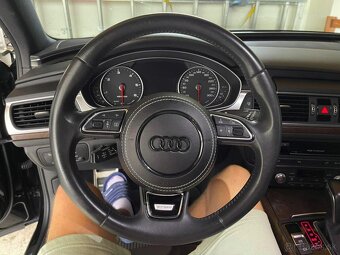 Kryt airbagu puzdro AUDI potiahnutý kožou a čiernym logom - 11