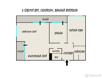 3i byt / JESENSKÝ VŔŠOK / BB / CENTRUM / 114 m2 - 11