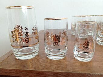 Rôzne retro sada sklenených pohárov - 11