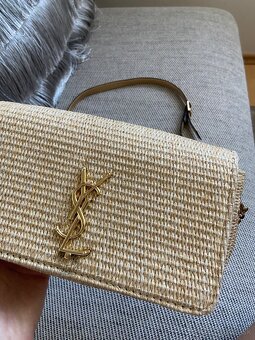Letní slaměná crossbody kabelka YSL - 11