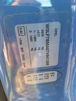 Opel VIVARO 2.0 DIESEL 6 MIESTNY OBYTNÝ - 11